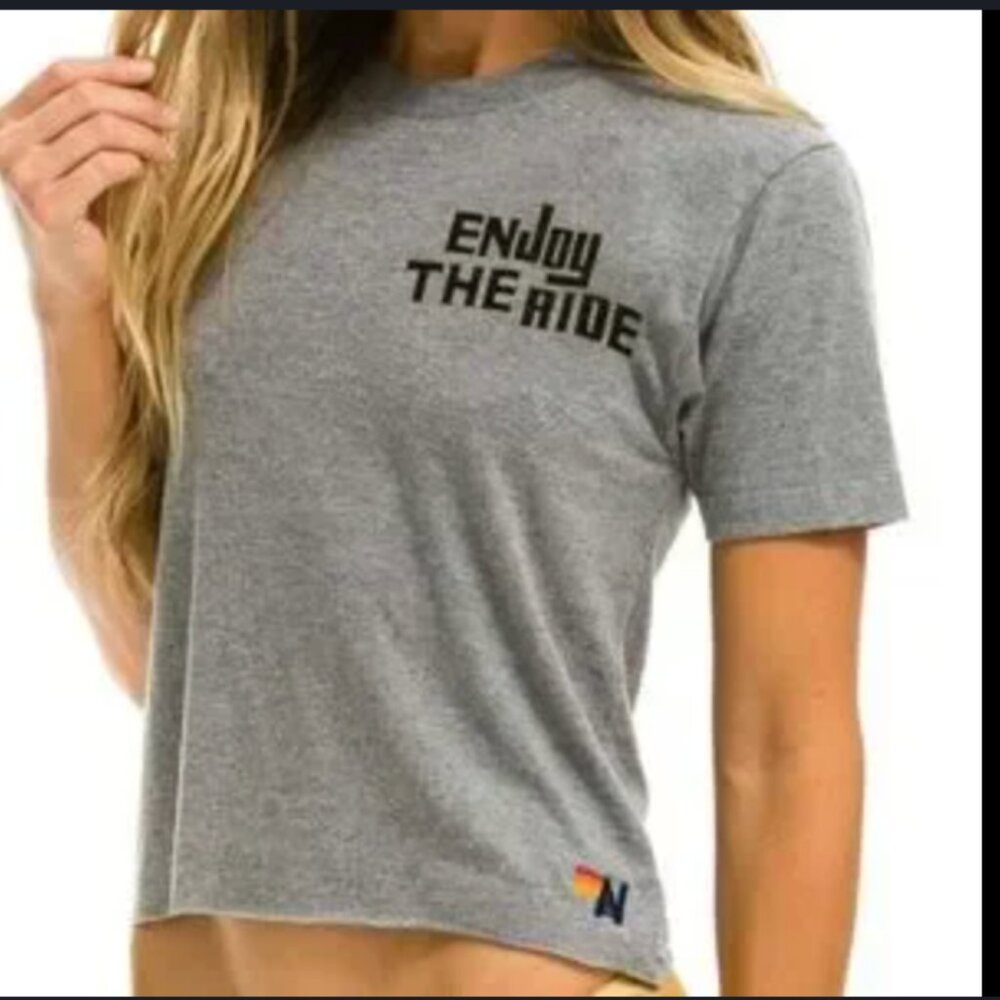 Aviator Nation "Enjoy the Ride" BOYFRIEND TEE - Size M